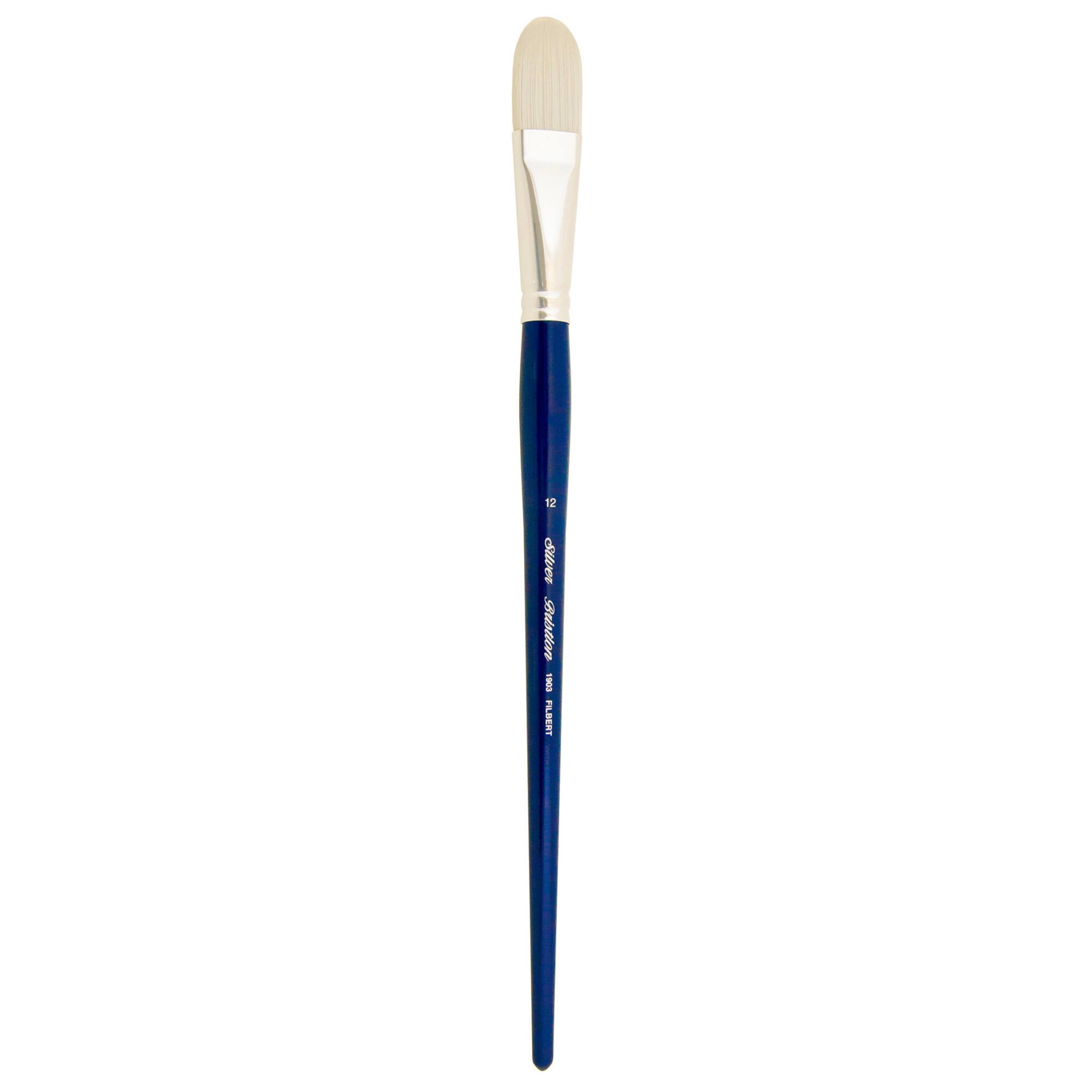 Silver Brush Limited Bristlon® Series 1903 Size 12 Long Handle Filbert Brush